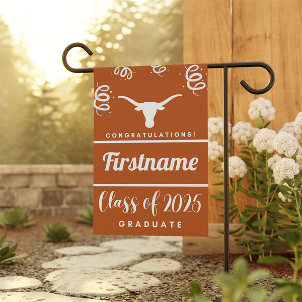 Personalized UT Austin 2025 Graduate Yard Flag