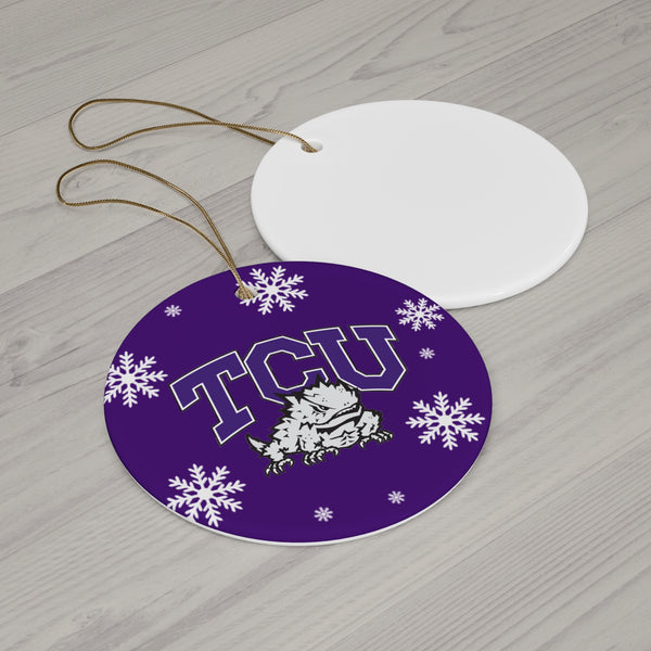TCU Ceramic Ornaments