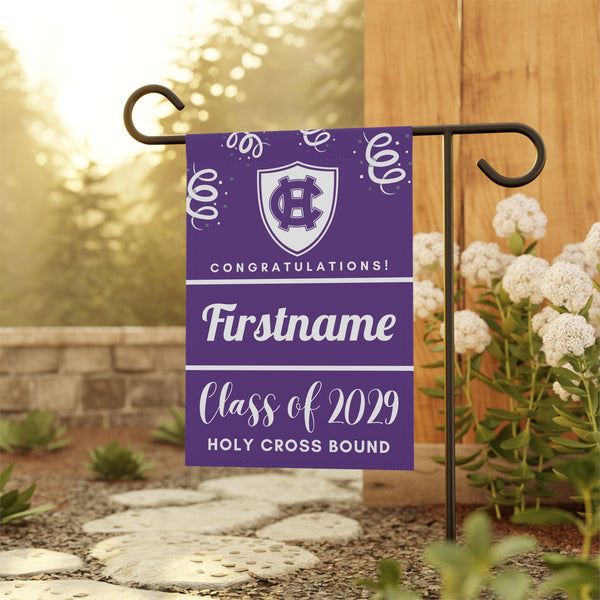 Personalized Holy Cross 2029 Yard Flag