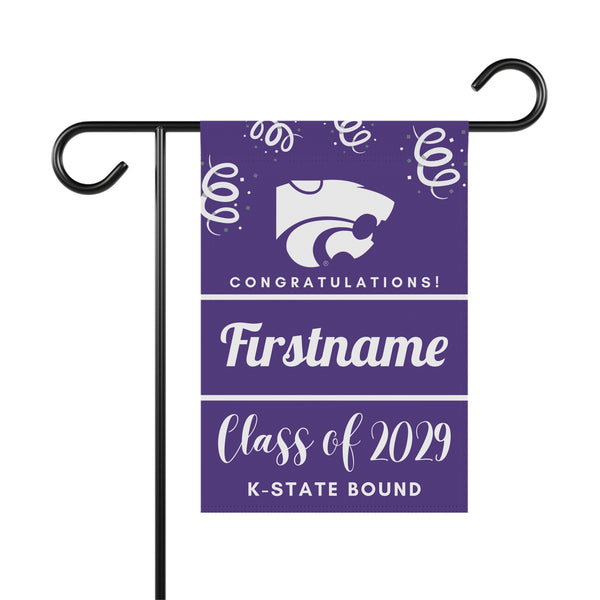 Personalized K-State 2029 Yard Flag