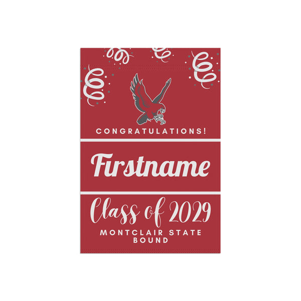 Personalized Montclair State 2029 Yard Flag