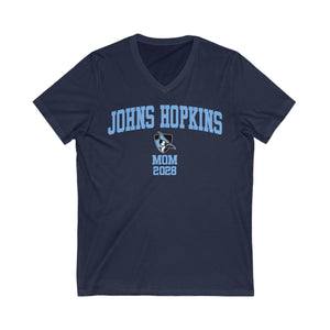 JHU Class of 2028 MOM V-Neck Tee