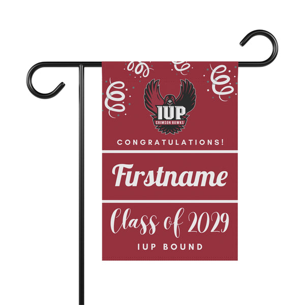 Personalized IUP 2029 Yard Flag