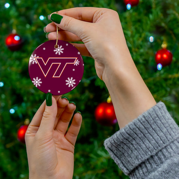 Virginia Tech Ceramic Ornaments
