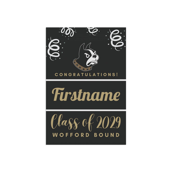 Personalized Wofford 2029 Yard Flag
