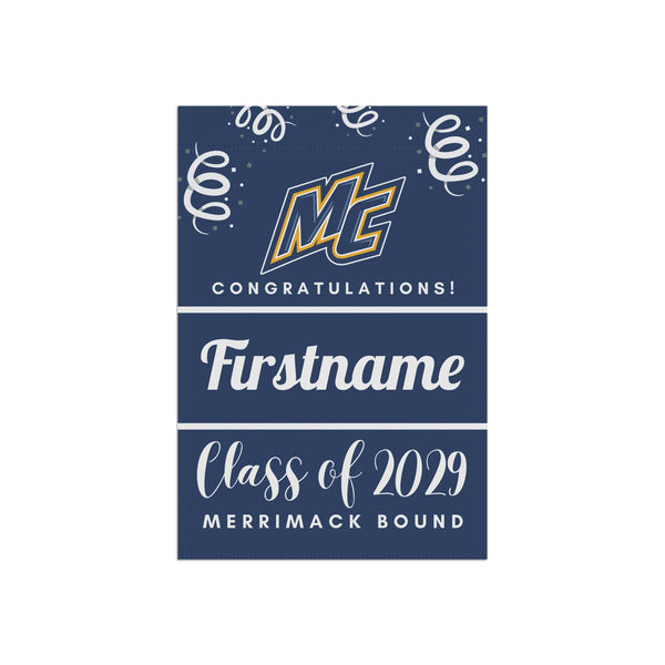 Personalized Merrimack 2029 Yard Flag