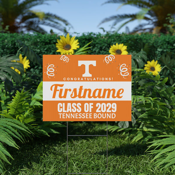 Personalized UTK 2029 Bound Yard Sign