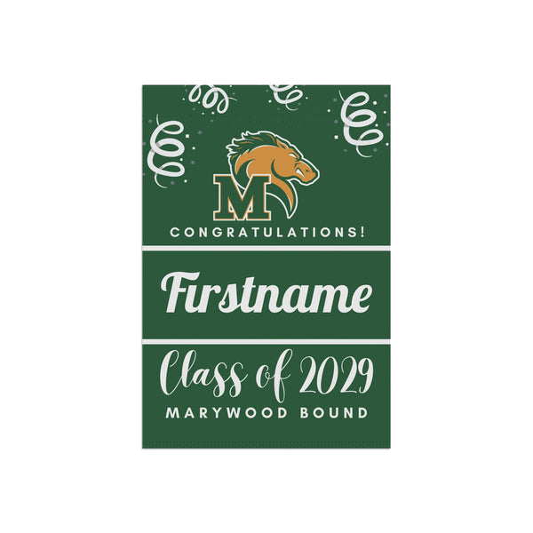 Personalized Marywood 2029 Yard Flag