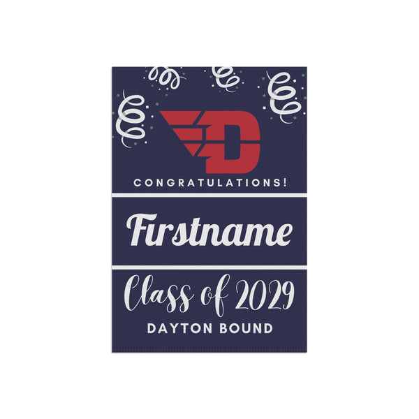 Personalized Dayton 2029 Yard Flag