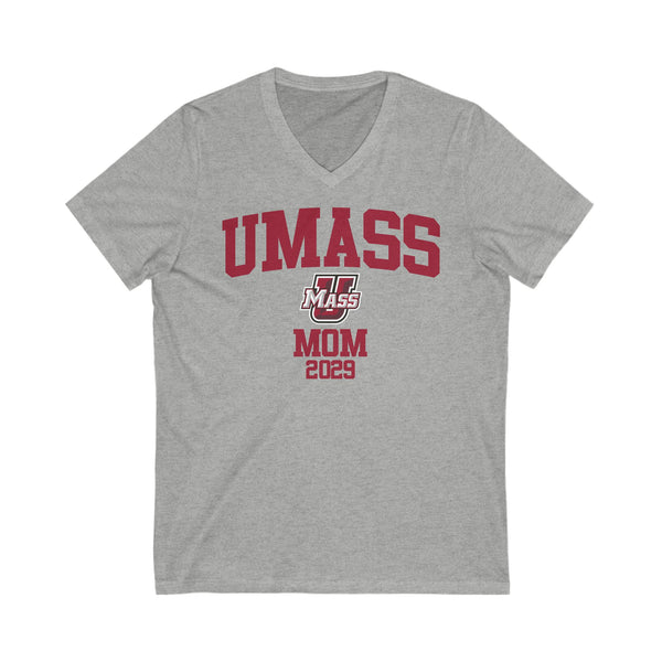 UMass Amherst 2029 MOM V-Neck Tee