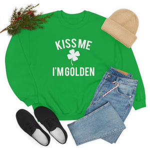 Kiss Me, I'm Golden St. Patrick's Day Sweatshirt
