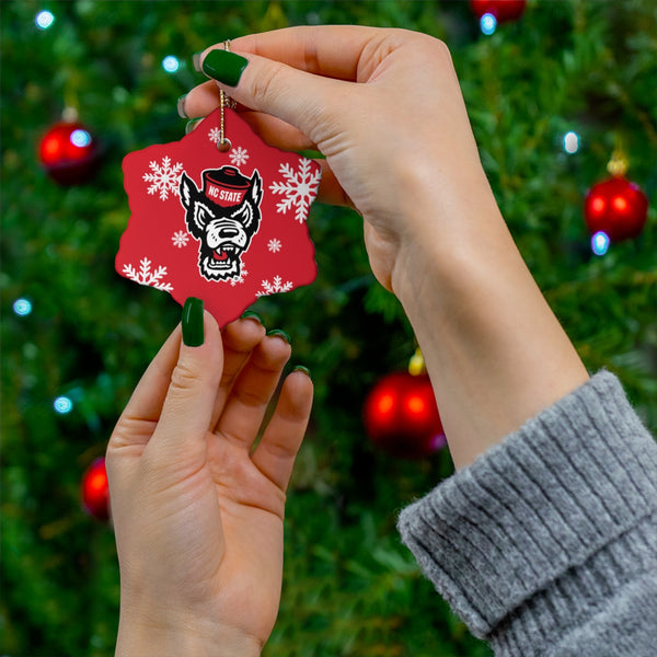 NC State Ceramic Ornaments