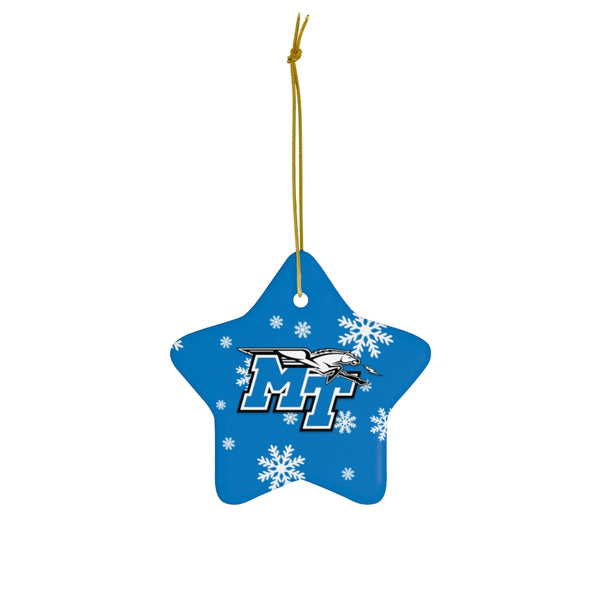 MTSU Ceramic Ornaments