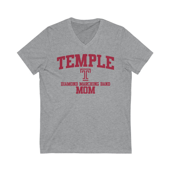 Temple Diamond Marching Band MOM - V-Neck Tee