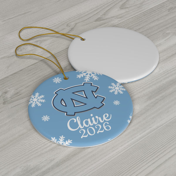Custom UNC Ceramic Ornaments