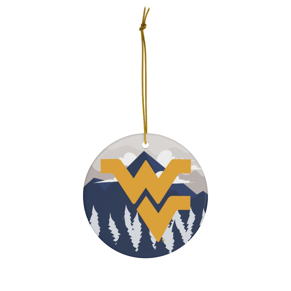 WVU Ceramic Ornaments