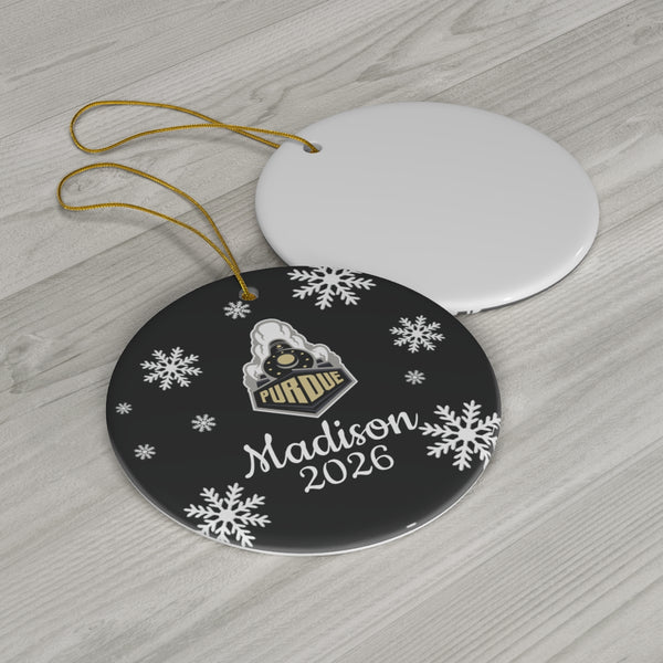 Custom Purdue Ceramic Ornaments