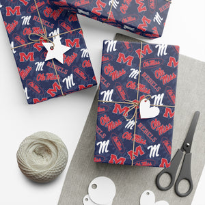 Ole Miss Gift Wrap Papers