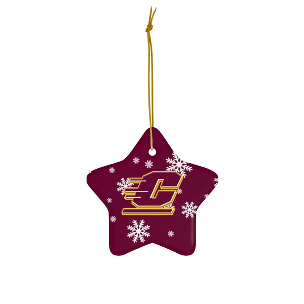 Central Michigan Ceramic Ornaments