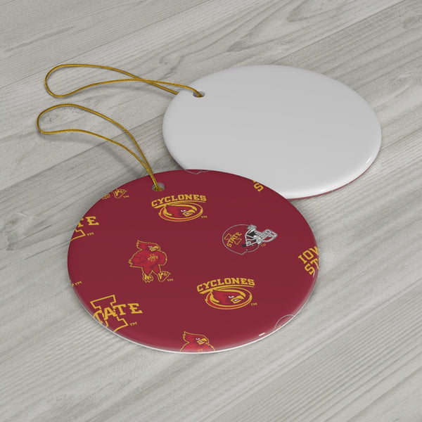 Iowa State Ceramic Ornaments