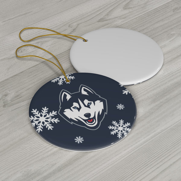 UConn Ceramic Ornaments