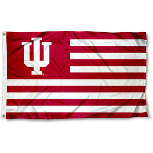 Indiana University Striped Flag