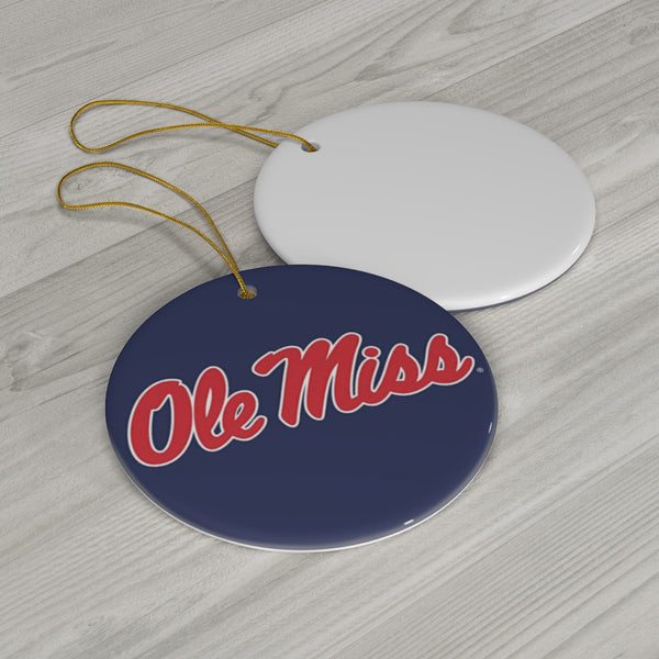 Ole Miss Ceramic Ornaments