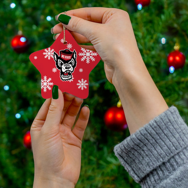 NC State Ceramic Ornaments