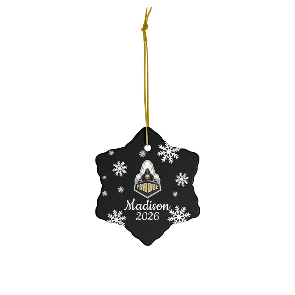 Custom Purdue Ceramic Ornaments