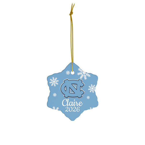 Custom UNC Ceramic Ornaments