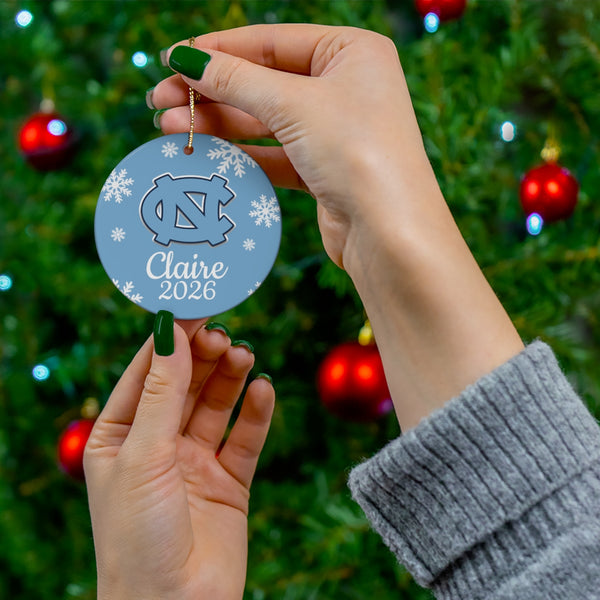 Custom UNC Ceramic Ornaments