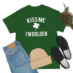 Kiss Me, I'm Golden St. Patrick’s Day Tee