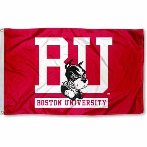 Boston University BU Terriers Flag