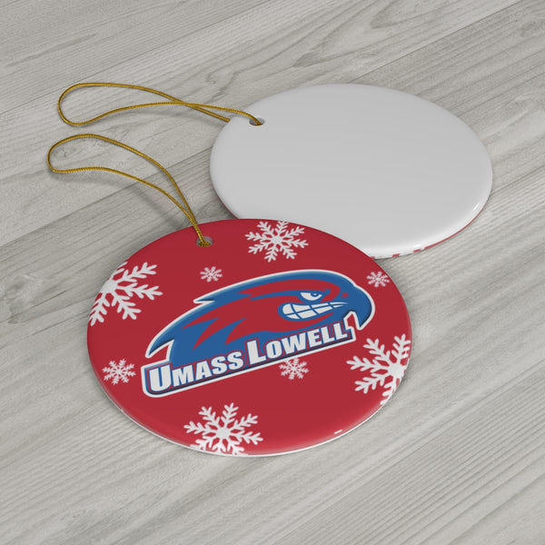 UMass Lowell Ceramic Ornaments
