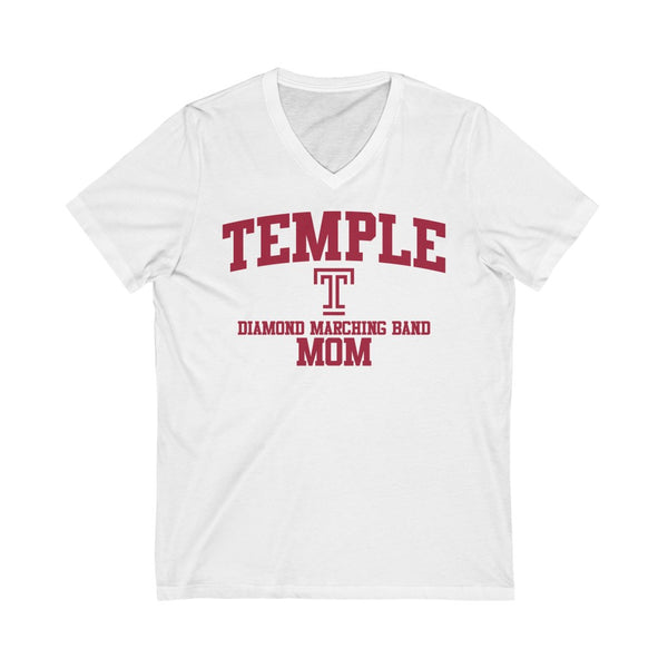 Temple Diamond Marching Band MOM - V-Neck Tee