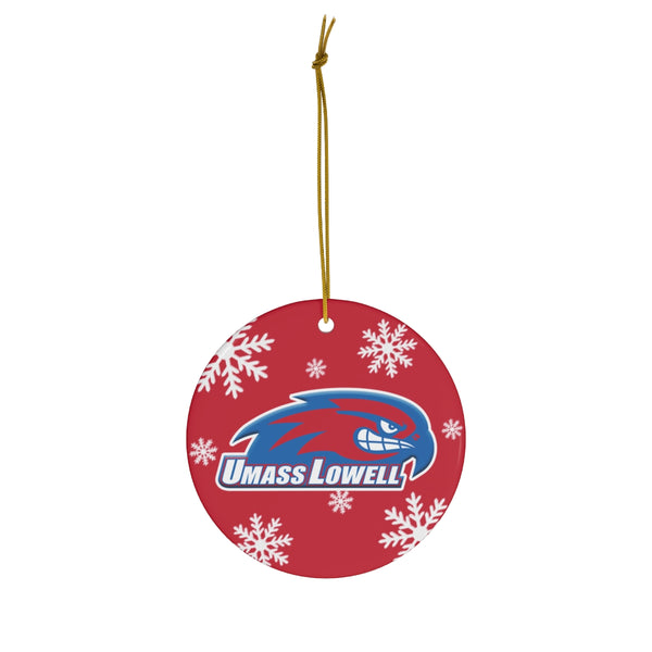 UMass Lowell Ceramic Ornaments