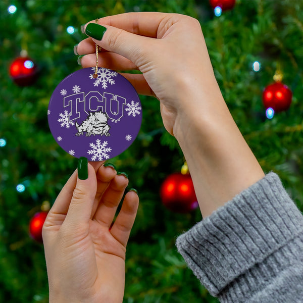 TCU Ceramic Ornaments