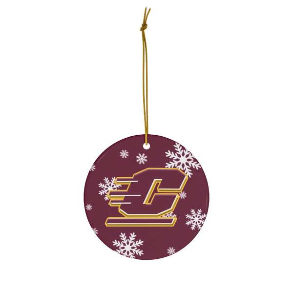 Central Michigan Ceramic Ornaments
