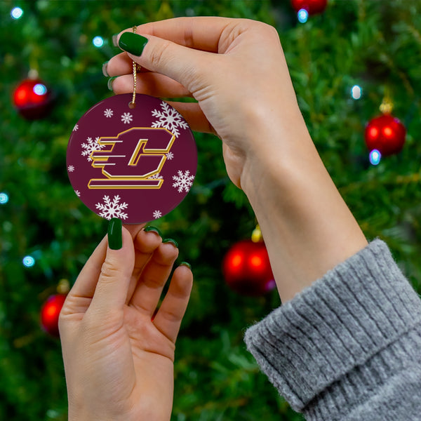 Central Michigan Ceramic Ornaments