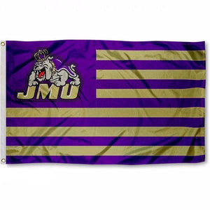 James Madison University Striped Flag