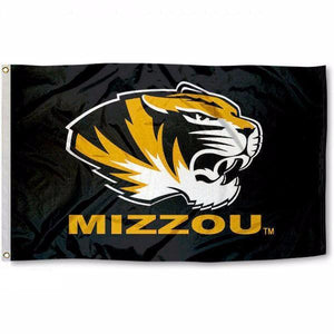 University of Missouri Mizzou Tigers Black Flag