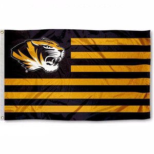 University of Missouri Mizzou Tigers Stripes Flag