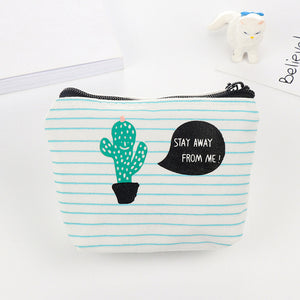 Stay Away From Me Cactus Pencil Bag