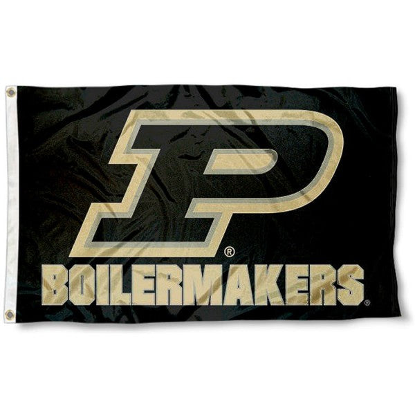 Purdue Boilermakers (Black) Flag