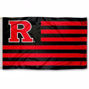 Rutgers Scarlet Knights Stripes Flag
