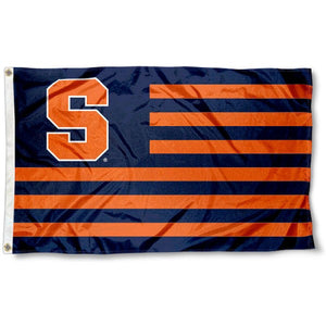 Syracuse University Orange Striped Flag