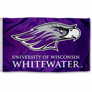UW Whitewater Warhawks Flag